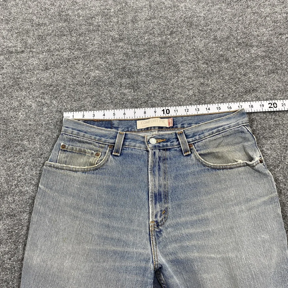 Levi's 560 Jeans Mens 33x30 Blue Comfort Fit Tapered Leg Light Wash Denim